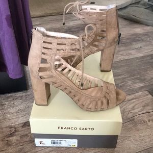 Brushed Suede Heels